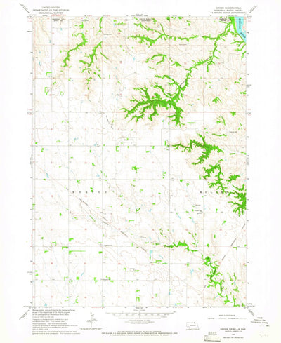 United States Geological Survey Gross, NE-SD (1964, 24000-Scale) digital map