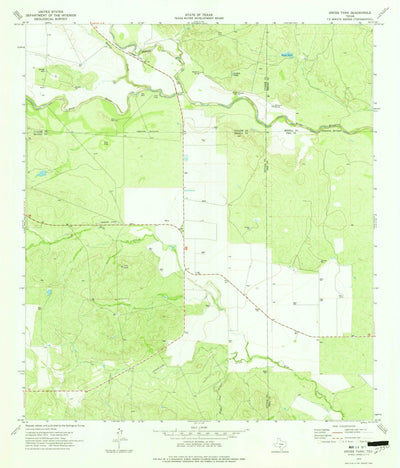 United States Geological Survey Gross Tank, TX (1974, 24000-Scale) digital map