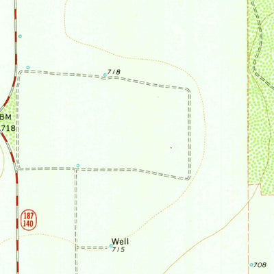 United States Geological Survey Gross Tank, TX (1974, 24000-Scale) digital map