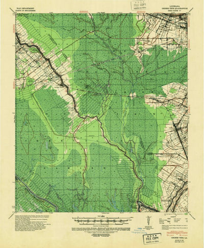 United States Geological Survey Grosse Tete, LA (1940, 62500-Scale) digital map