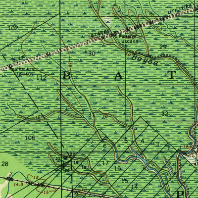 United States Geological Survey Grosse Tete, LA (1940, 62500-Scale) digital map
