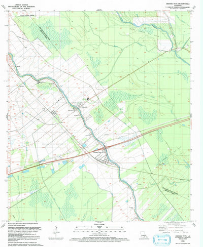 United States Geological Survey Grosse Tete, LA (1992, 24000-Scale) digital map