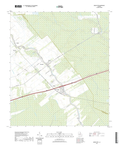 United States Geological Survey Grosse Tete, LA (2020, 24000-Scale) digital map