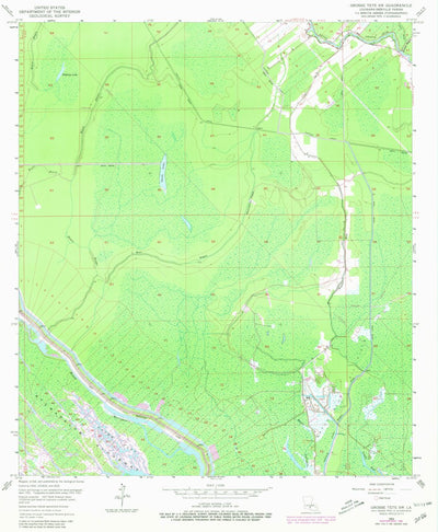 United States Geological Survey Grosse Tete SW, LA (1953, 24000-Scale) digital map