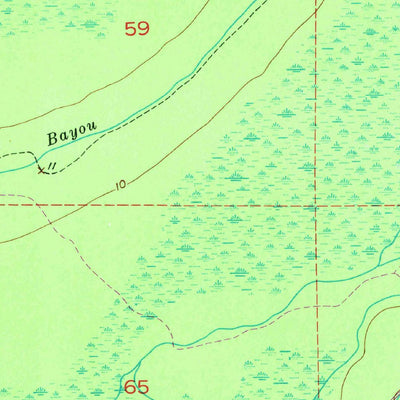United States Geological Survey Grosse Tete SW, LA (1953, 24000-Scale) digital map