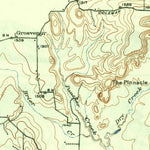 United States Geological Survey Grosvenor, TX (1927, 62500-Scale) digital map