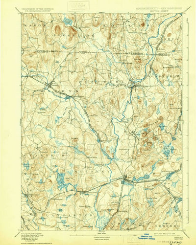United States Geological Survey Groton, MA-NH (1893, 62500-Scale) digital map