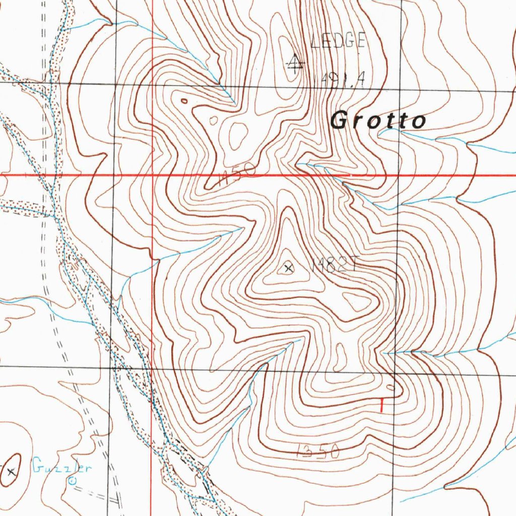 Grotto Hills, CA (1984, 24000-Scale) Map by United States Geological ...