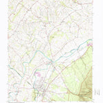 United States Geological Survey Grottoes, VA (1964, 24000-Scale) digital map