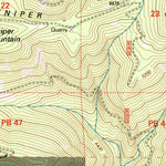 United States Geological Survey Groundhog Mountain, OR (1997, 24000-Scale) digital map