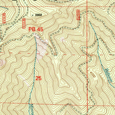 United States Geological Survey Groundhog Mountain, OR (1997, 24000-Scale) digital map