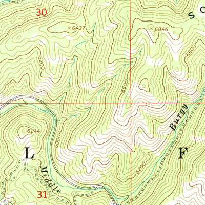 United States Geological Survey Grouse Butte, ID (1964, 24000-Scale) digital map