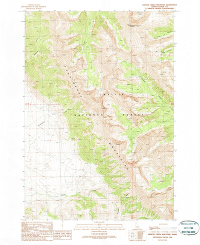 United States Geological Survey Grouse Creek Mountain, ID (1989, 24000-Scale) digital map