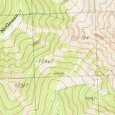 United States Geological Survey Grouse Creek Mountain, ID (1989, 24000-Scale) digital map