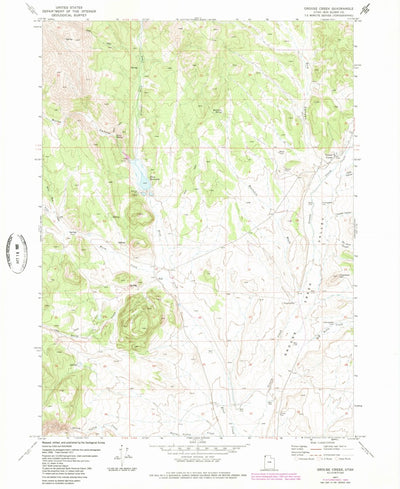 United States Geological Survey Grouse Creek, UT (1971, 24000-Scale) digital map