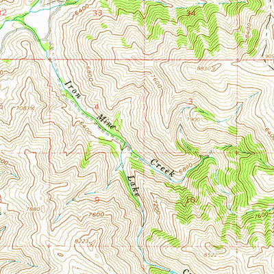 United States Geological Survey Grouse, ID (1960, 62500-Scale) digital map