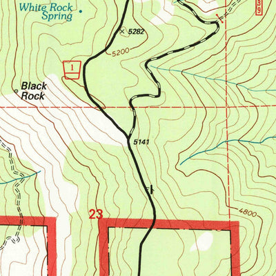 United States Geological Survey Grouse Mountain, CA (1997, 24000-Scale) digital map