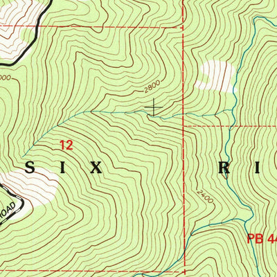 United States Geological Survey Grouse Mountain, CA (1997, 24000-Scale) digital map