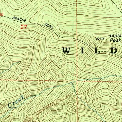 United States Geological Survey Grouse Mountain, NM (1999, 24000-Scale) digital map