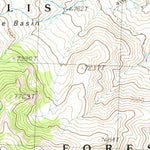United States Geological Survey Grouse Peak, ID (1989, 24000-Scale) digital map
