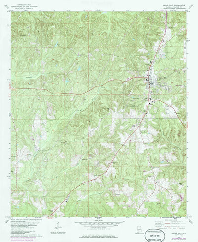 United States Geological Survey Grove Hill, AL (1978, 24000-Scale) digital map