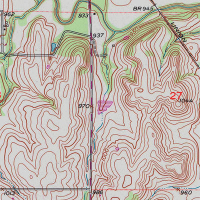 United States Geological Survey Grove, KS (1952, 24000-Scale) digital map