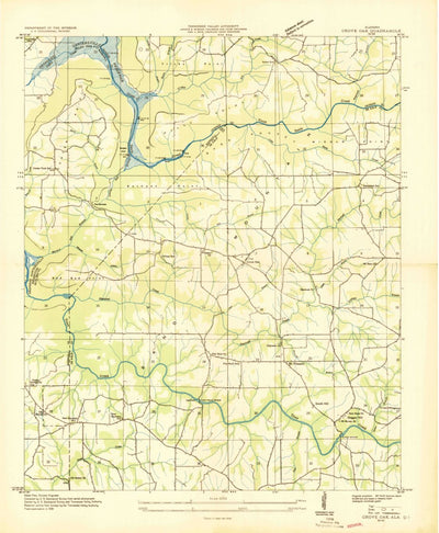 United States Geological Survey Grove Oak, AL (1936, 24000-Scale) digital map