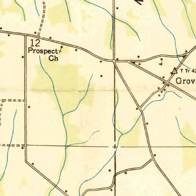United States Geological Survey Grove Oak, AL (1936, 24000-Scale) digital map