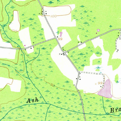 United States Geological Survey Groveland, GA (1976, 24000-Scale) digital map