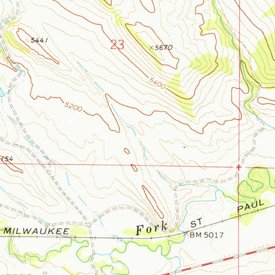 United States Geological Survey Groveland, MT (1972, 24000-Scale) digital map