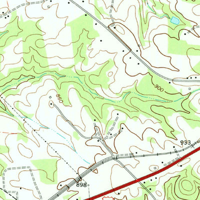 United States Geological Survey Grover, NC-SC (1971, 24000-Scale) digital map