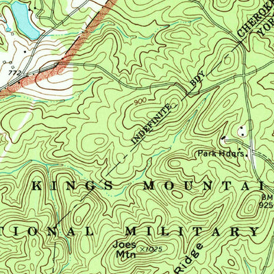United States Geological Survey Grover, NC-SC (1971, 24000-Scale) digital map