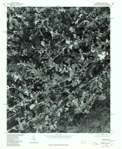 United States Geological Survey Grover, NC-SC (1976, 24000-Scale) digital map