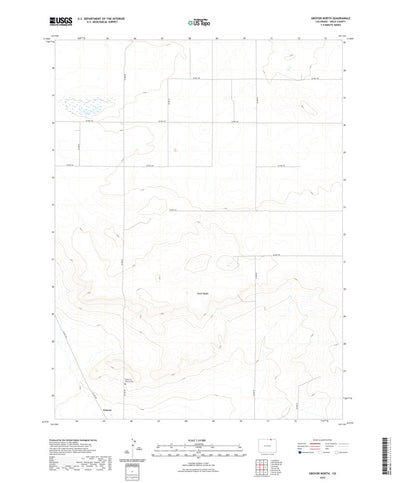 United States Geological Survey Grover North, CO (2022, 24000-Scale) digital map
