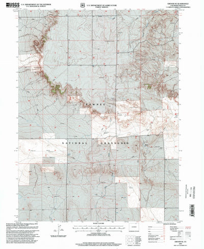 United States Geological Survey Grover SE, CO (1997, 24000-Scale) digital map