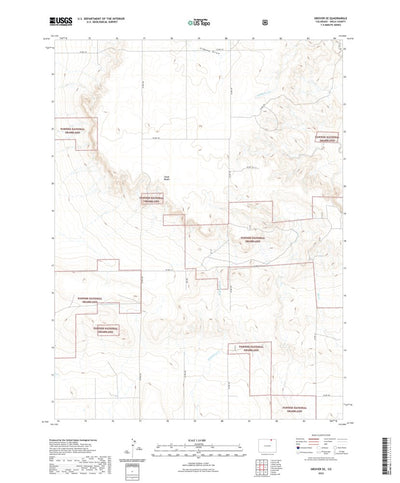 United States Geological Survey Grover SE, CO (2022, 24000-Scale) digital map