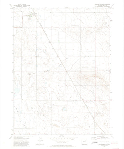 United States Geological Survey Grover South, CO (1972, 24000-Scale) digital map
