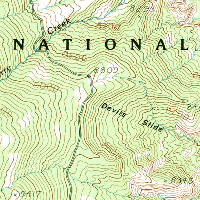 United States Geological Survey Grover, UT (1985, 24000-Scale) digital map