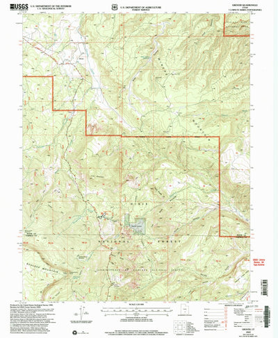United States Geological Survey Grover, UT (2002, 24000-Scale) digital map