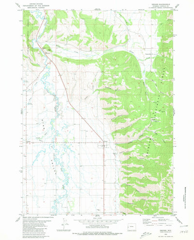 United States Geological Survey Grover, WY (1980, 24000-Scale) digital map