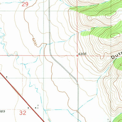 United States Geological Survey Grover, WY (1980, 24000-Scale) digital map