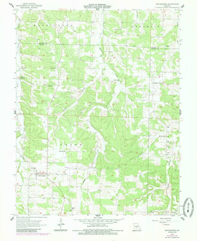 United States Geological Survey Grovespring, MO (1956, 24000-Scale) digital map