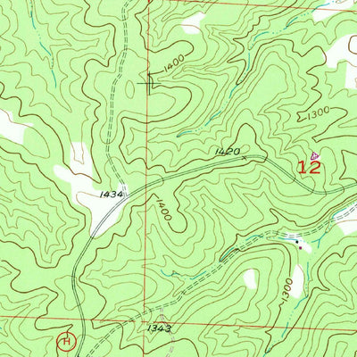 United States Geological Survey Grovespring, MO (1956, 24000-Scale) digital map