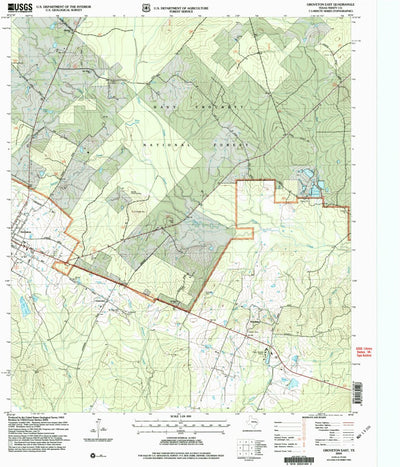 United States Geological Survey Groveton East, TX (2004, 24000-Scale) digital map