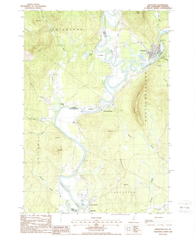 United States Geological Survey Groveton, NH-VT (1988, 24000-Scale) digital map