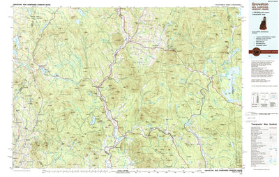 United States Geological Survey Groveton, NH-VT-ME (1986, 100000-Scale) digital map