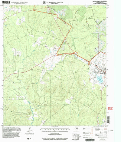 United States Geological Survey Groveton West, TX (2004, 24000-Scale) digital map