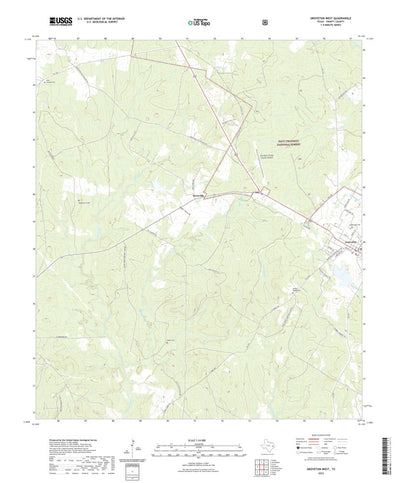 United States Geological Survey Groveton West, TX (2022, 24000-Scale) digital map