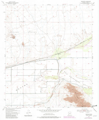 United States Geological Survey Growler, AZ (1955, 24000-Scale) digital map