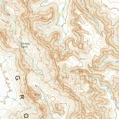 United States Geological Survey Growler Peak, AZ (1964, 62500-Scale) digital map